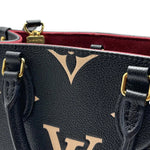 Load image into Gallery viewer, Louis Vuitton Bicolor Black/Beige Monogram Empreinte Leather OnTheGo PM (Like new) VJY2XTK
