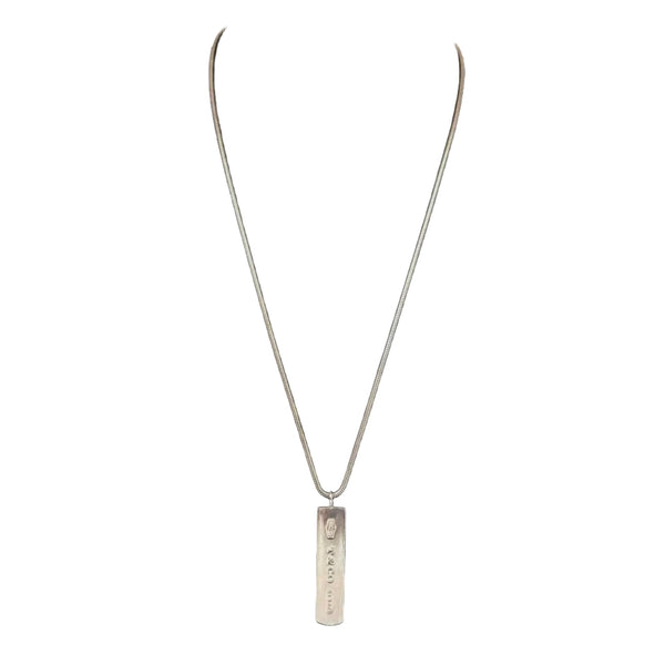 Tiffany & Co. 1837 Bar Pendant Necklace Sterling Silver (Vintage)