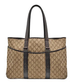 Load image into Gallery viewer, Gucci GG Canvas Tote Bag Beige Cloth (Pre-owned) WRVB3CH

