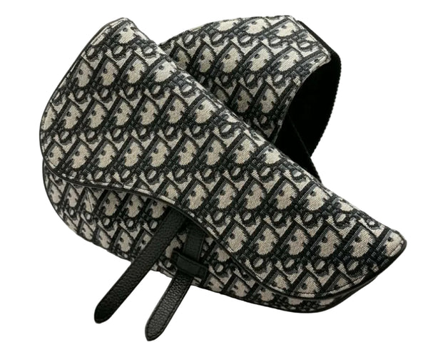 Dior Oblique Saddle Bag Black (Like new)