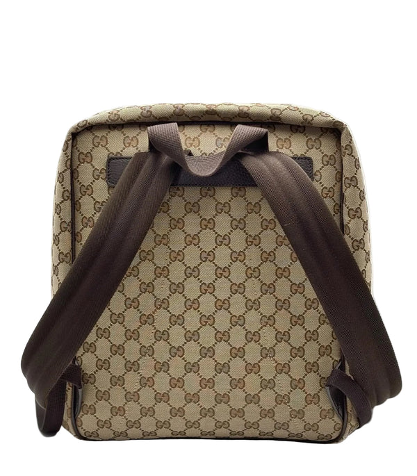 Gucci Monogram Travel Backpack Dark Brown (Like new) JGC24G2