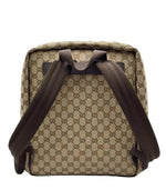 Load image into Gallery viewer, Gucci Monogram Travel Backpack Dark Brown (Like new) JGC24G2

