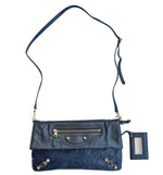 Load image into Gallery viewer, Balenciaga Lambskin Leather Giant Gold Envelope Clutch Bag (Pre-owned) 8HMT4TC
