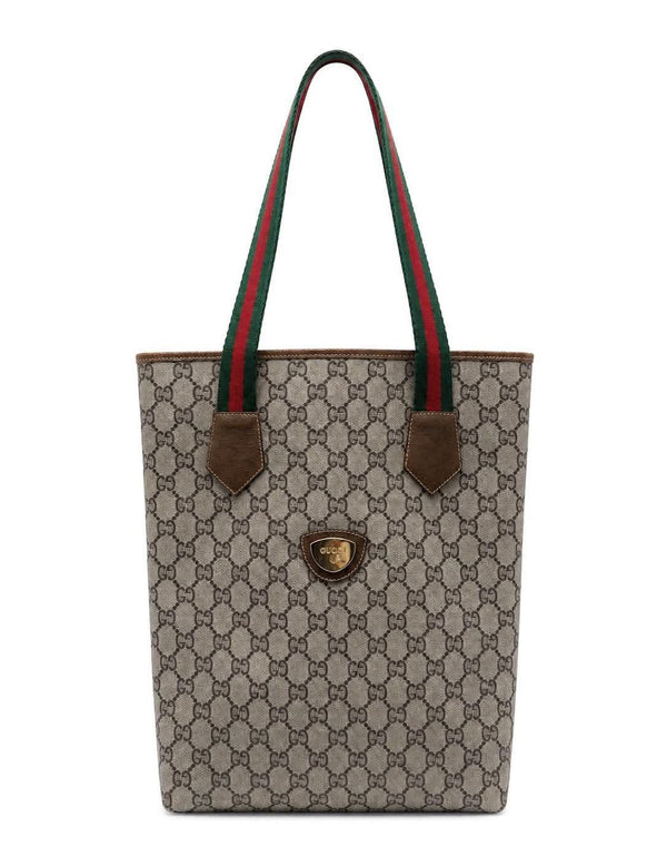 Gucci 20th Century GG Supreme Plus Sherry Line Web tote bag (Pre-Owned)