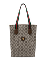 Load image into Gallery viewer, Gucci 20th Century GG Supreme Plus Sherry Line Web tote bag (Pre-Owned)
