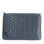 Load image into Gallery viewer, Goyard Senat Pouch MM Grey (Like new) W4W2RK9
