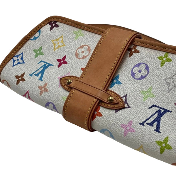 Louis Vuitton White Monogram "Murakami"  Multicolore Shirley Bag (Like new) Q9KD2C8