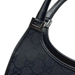 Load image into Gallery viewer, Gucci Monogram Bardot Shoulder Bag Black (Pre-owned) 7WYYM3H
