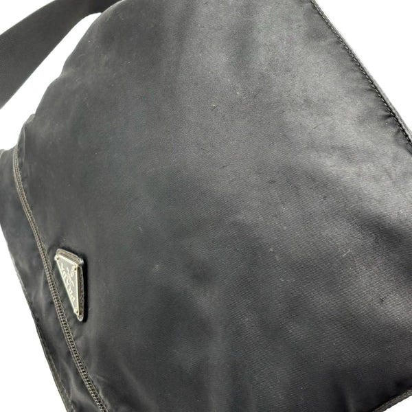Prada Re-Nylon Messenger Bag Black (Pre-owned)