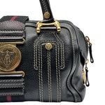 Load image into Gallery viewer, Gucci Leather Aviatrix Boston Bag Black (Pre-owned) T3YM67D
