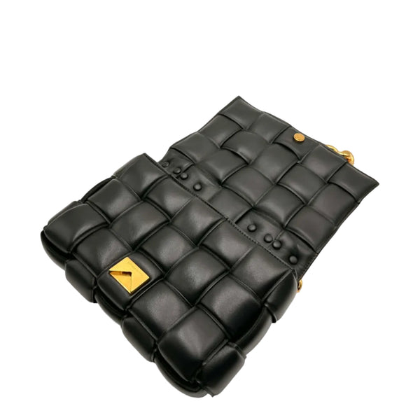 Bottega Veneta Chain Cassette Bag Black Nappa Leather (Like new) 9XBH76K