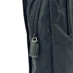 Load image into Gallery viewer, Prada Nylon Handbag Black Silver Triangle Logo (Pre-owned)
