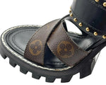 Load image into Gallery viewer, Louis Vuitton  Monogram Star Trail Sandals (Fitted)
