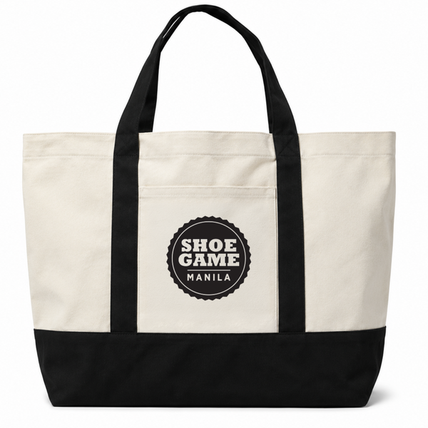 Shoegame Manila Tote Bag White Black