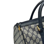 Load image into Gallery viewer, Gucci Monogram Vintage Web Boston Navy (Pre-owned) JDTWJ44

