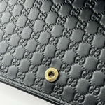 Load image into Gallery viewer, Gucci Black Micro Guccissima Leather Flap Crossbody Bag (Like new) 8JQCVMX
