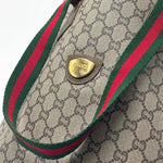 Load image into Gallery viewer, Gucci 20th Century GG Supreme Plus Sherry Line Web tote bag (Pre-Owned)
