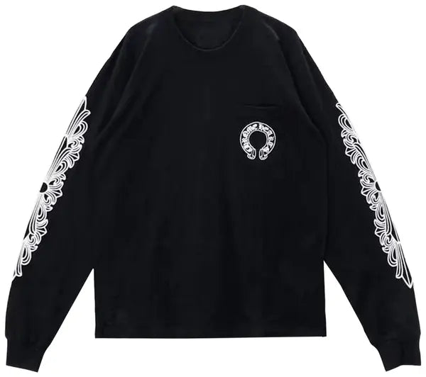 Chrome Hearts Hongkong Exclusive Horseshoe Longsleeve Shirt Black