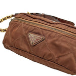 Load image into Gallery viewer, Prada Brown Nylon Small Shoulder Bag (Pre-owned)
