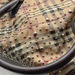 Load image into Gallery viewer, Burberry Haymarket Check Studded Hannington Satchel Bag (Pre-owned) 4G7TKBV
