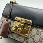 Load image into Gallery viewer, Gucci Small Padlock Shoulder Bag in GG Supreme Canvas &amp; Leather (Like new) HG74VMC
