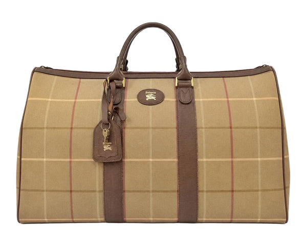 Burberry Vintage Nova Check Canvas Boston Bag (Pre-owned)