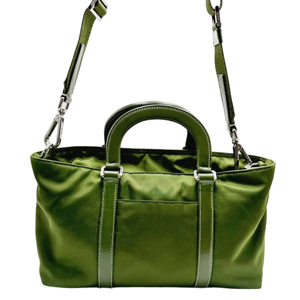 Prada Tessuto Nylon 2-way Olive Green (Like new)