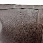 Load image into Gallery viewer, Gucci Leather Messenger Bag Dark Brown (Pre-owned) BRK6X3M
