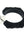 Chrome Hearts Cross Band Hoop Silicone Earring Black