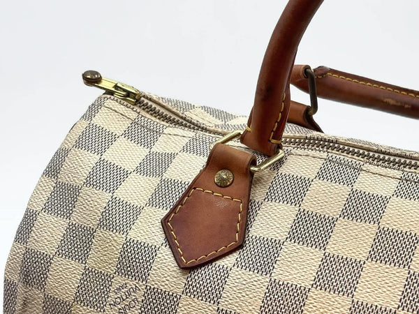 Louis Vuitton Damier Azur Canvas Speedy Bandouliere 30 Bag (Pre-owned) 99Q48KD