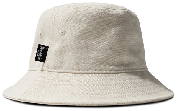 Stussy x CDG Canvas Bucket Hat Natural