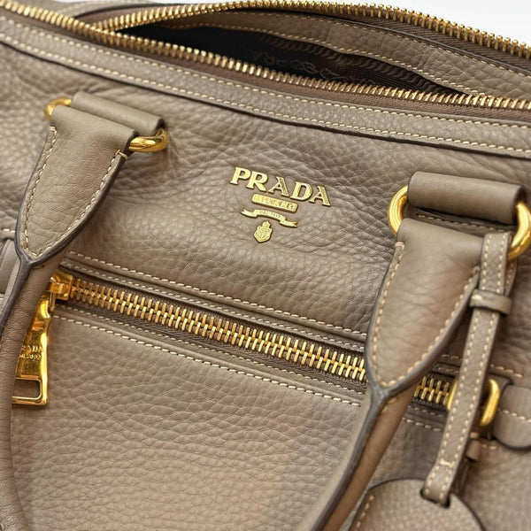 Prada Vitello Daino Shopping Satchel Pomice (Like new) XCRVCQB