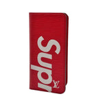 Load image into Gallery viewer, Louis Vuitton x Supreme iPhone 7 Plus Folio Epi Red
