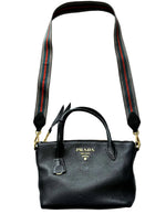 Load image into Gallery viewer, Prada Vitello Daino Small Tote Bag Black (Like new)
