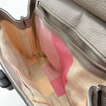 Load image into Gallery viewer, Gucci Cellarius Calfskin Medium Bamboo Daily Top Handle Bag Storm Grey (Pre-owned) 3R2BHMB
