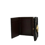 Load image into Gallery viewer, Fendi FF Diamonds Wallet Brown and black FF leather Wallet (Like new) 26HGV2M
