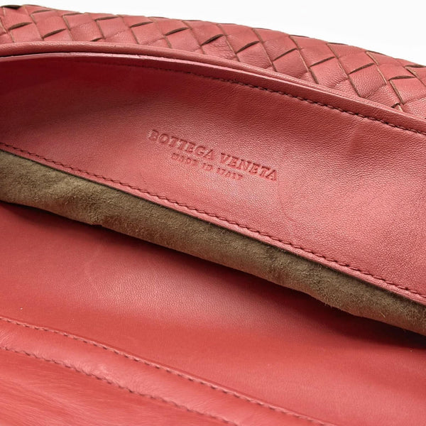 Bottega Veneta 2012-2026 Nappa Intrecciato Double Sided Flap Messenger Bag Crossbody Bag (Pre-owned) 4XRJ8VW