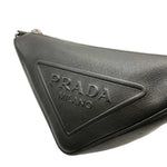 Load image into Gallery viewer, Prada Black Saffiano Triangle Logo Crossbody (Pre-owned) MVQ4Y6Q
