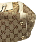 Load image into Gallery viewer, Gucci Monogram Trophy Satchel Beige Ebony Mystic White (Pre-owned) BDCVG7B
