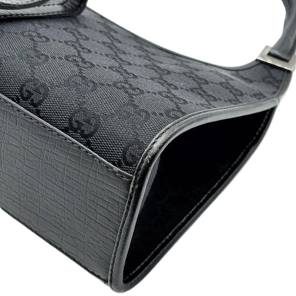 Gucci Monogram Bardot Shoulder Bag Black (Pre-owned) 7WYYM3H