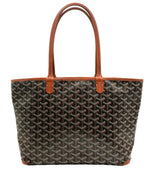 Load image into Gallery viewer, Goyard Artois PM Bag Black &amp; Tan (Like new) VTQMJ6C
