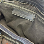 Load image into Gallery viewer, Balenciaga Mesh Arena Classic Silver Hardware Mini City Black Navy Orange (Pre-owned)
