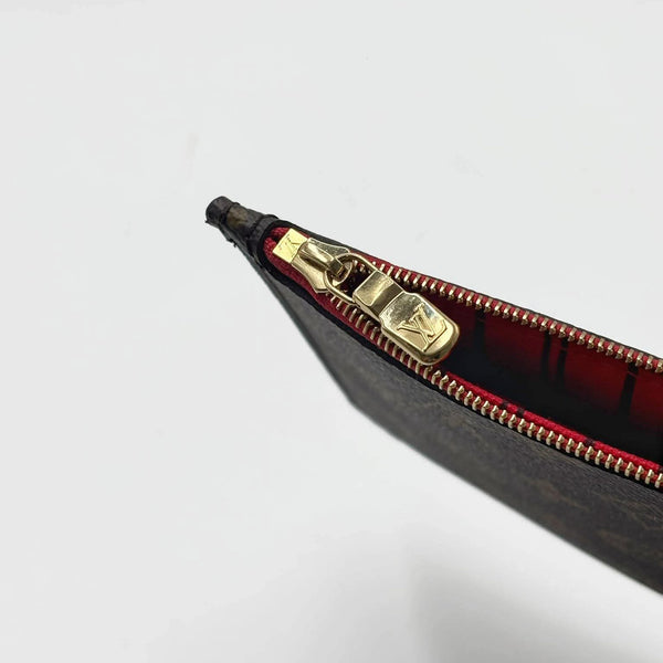 Louis Vuitton Monogram Canvas Neverfull PM Pochette Zippered Clutch Bag W/O Strap (Bnew) TR8RY46