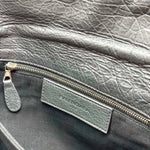 Load image into Gallery viewer, Balenciaga Gris Fossile Lambskin Leather Giant 12 Silver Envelope Clutch Crossbody W/ Strap Bag (Like new) BXHY7T9
