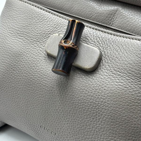 Gucci Small Leather Bamboo Daily satchel (Pre-owned) 2J7Y9QX