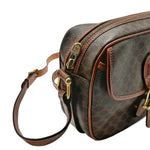 Load image into Gallery viewer, Celine Macadam Shoulder Bag in Brown Coated Canvas (Pre-owned)
