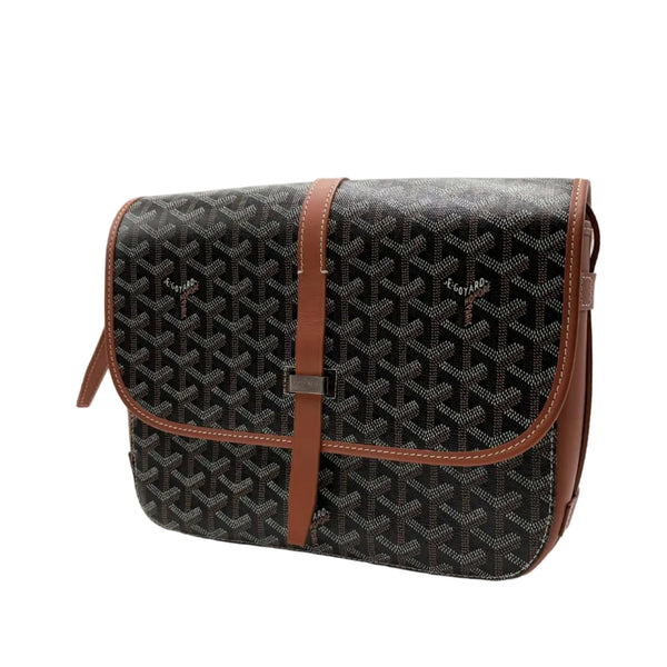 Goyard Belvedere MM Bag Black & Tan (Like new)