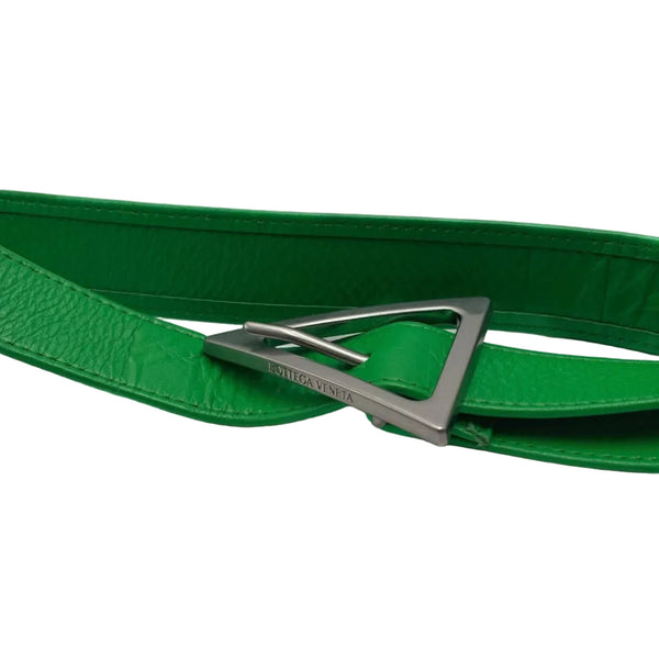 Bottega Veneta Paper Calfskin Maxi Intreccio Cassette Crossbody Bag Green (Like new) 6V9Q8Q7