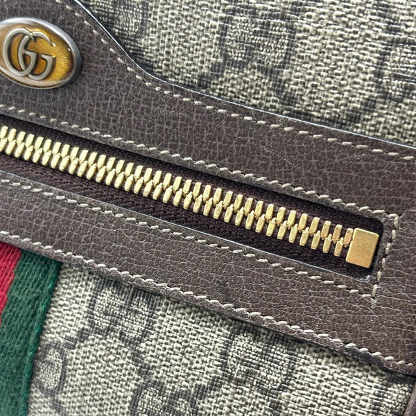 Gucci Beige/Ebony GG Supreme Canvas Small Ophidia Belt Bag (Pre-owned) WM8QBGC