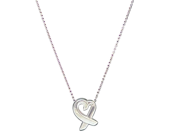 Tiffany & Co. Paloma Picasso Loving Heart Pendant Necklace (Vintage)